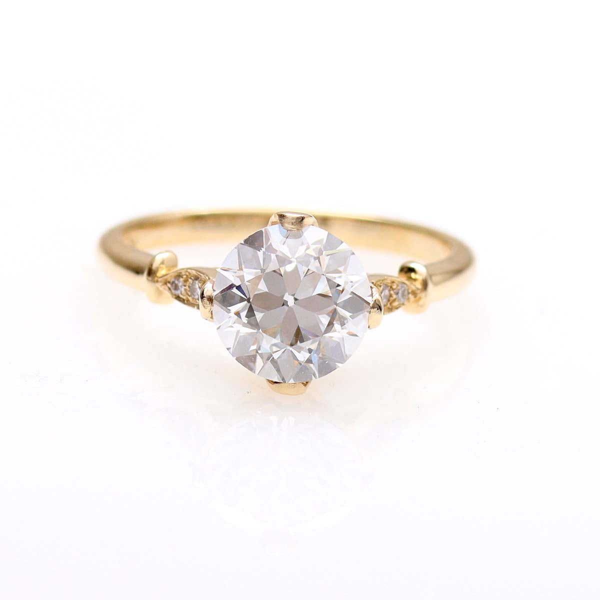 The Zoe Edwardian Inspired Old European Cut Engagement Ring #3606-6