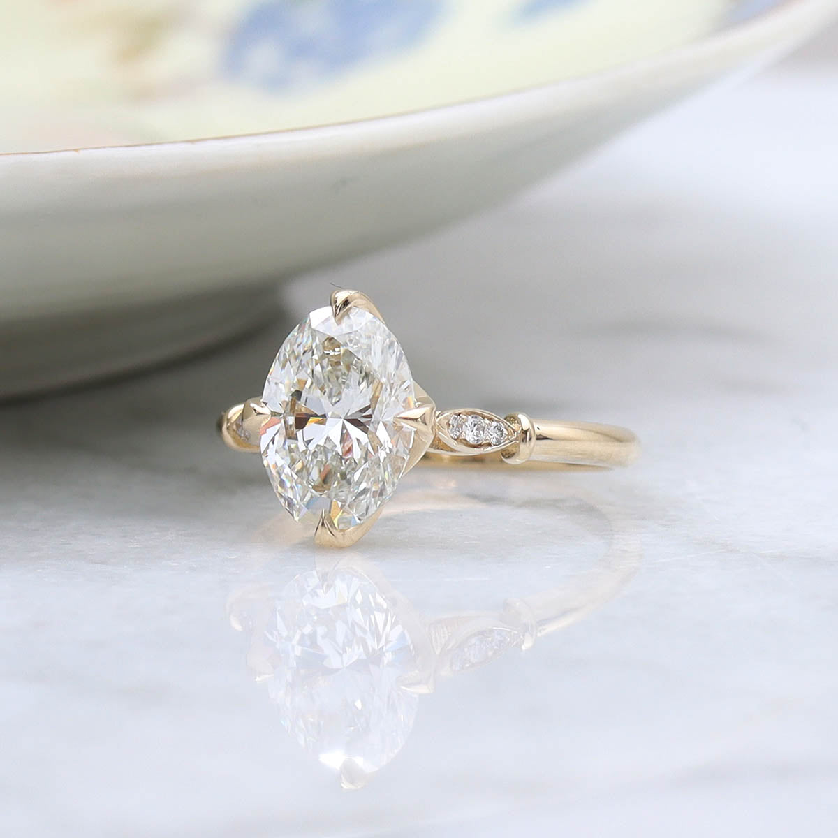 The Zoë Edwardian Inspired Engagement Ring #3606-9