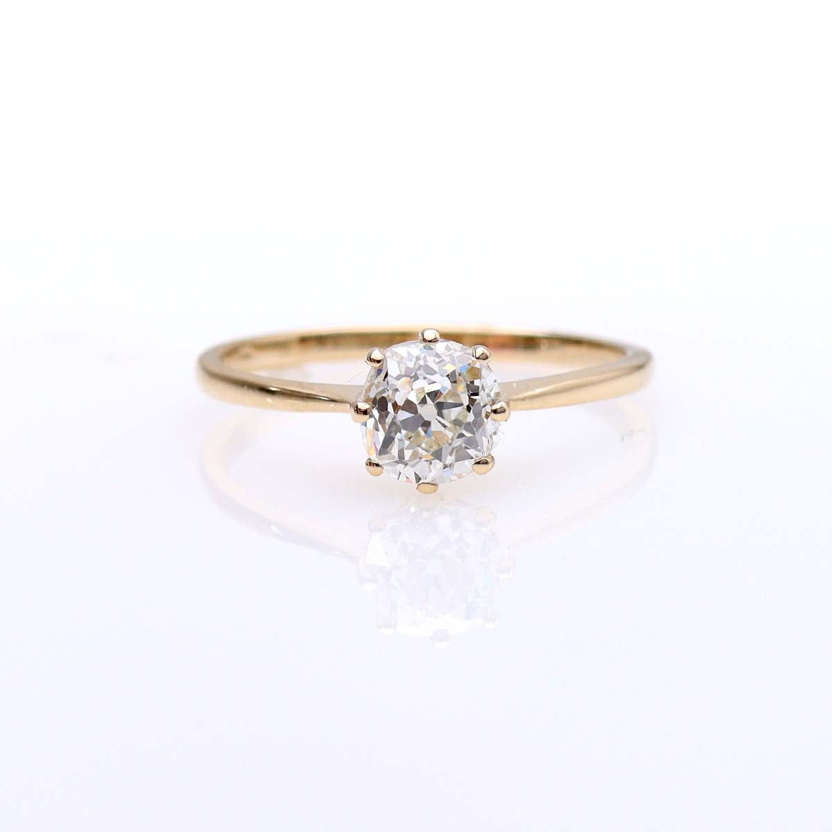 Antique Old Mine Diamond Engagement Ring #3663-1