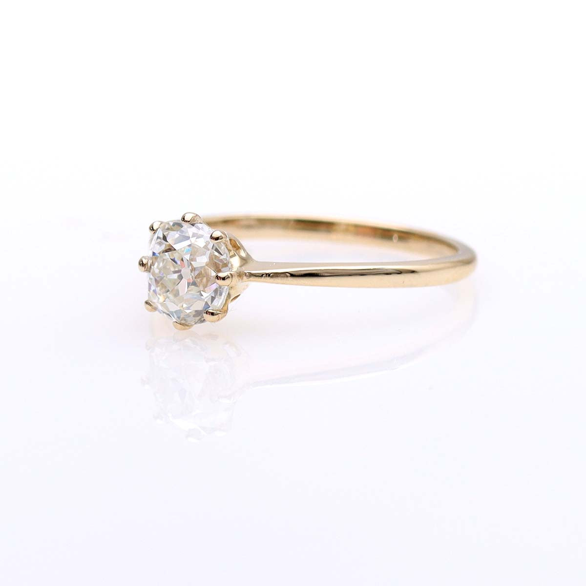 Antique Old Mine Diamond Engagement Ring #3663-1