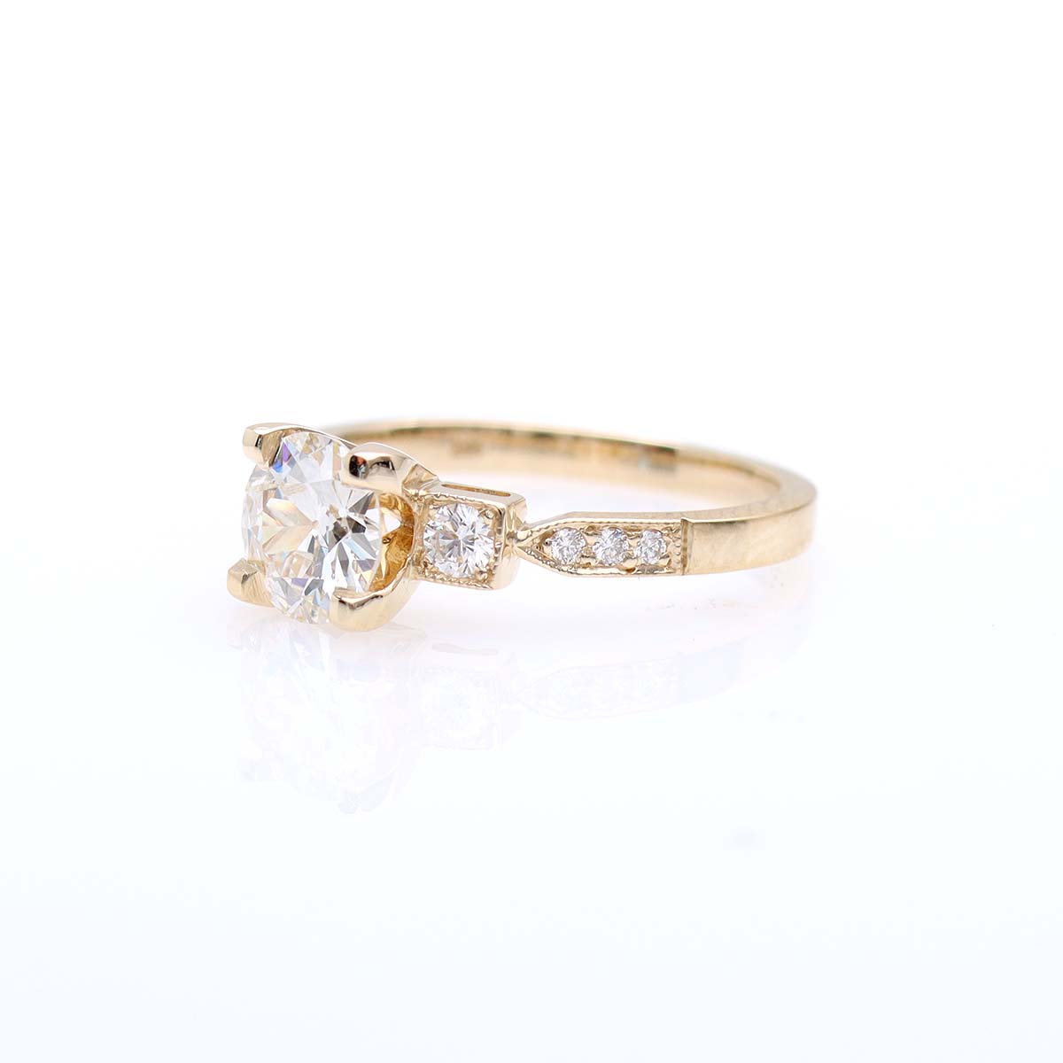 The Sharan Old European Cut Diamond Engagement Ring #3665RD-1