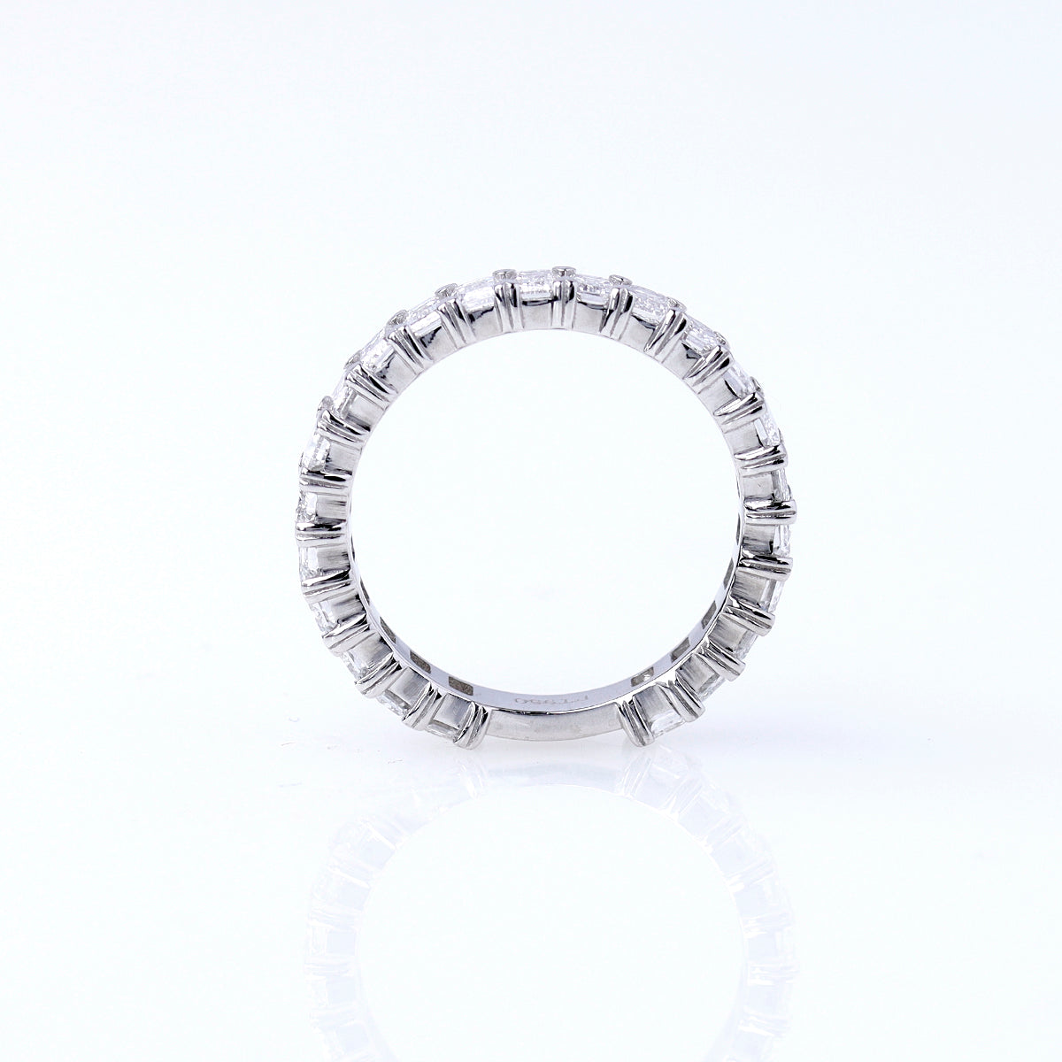 Emerald Cut Diamond Wedding Band #3782-1