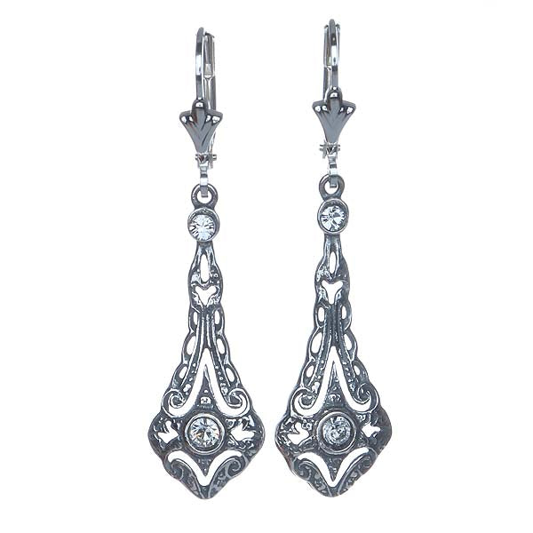 Victorian Inspired Crystal Drop Earrings #E78048