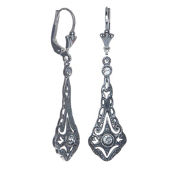 Victorian Inspired Crystal Drop Earrings #E78048