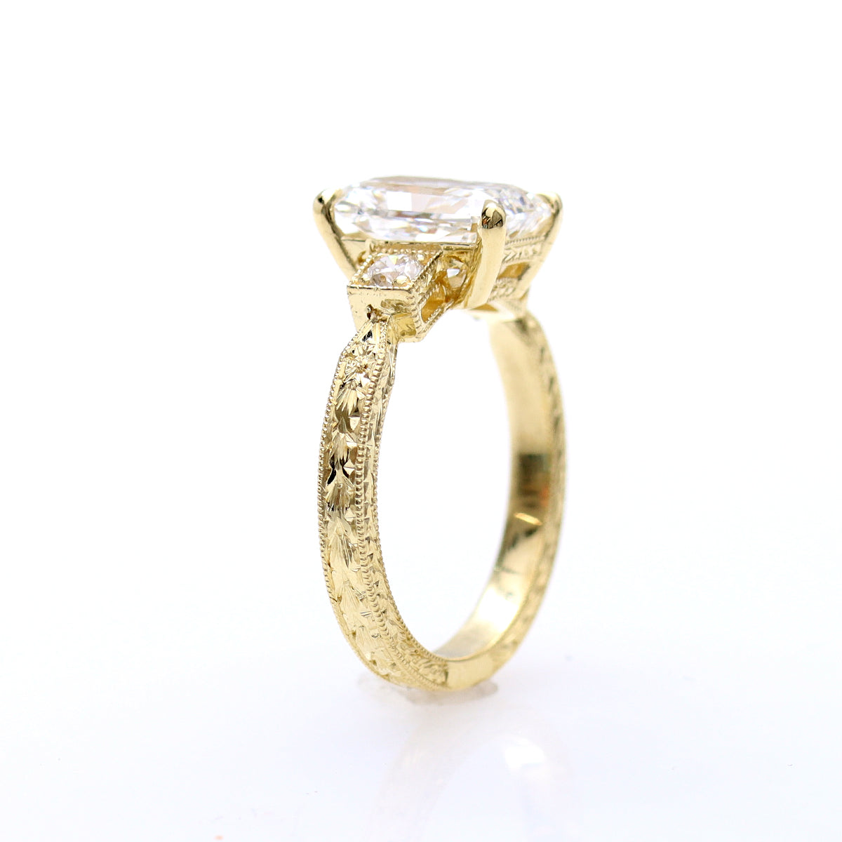 The Sharan Radiant Cut Diamond Engagement Ring #3665RCHE-1