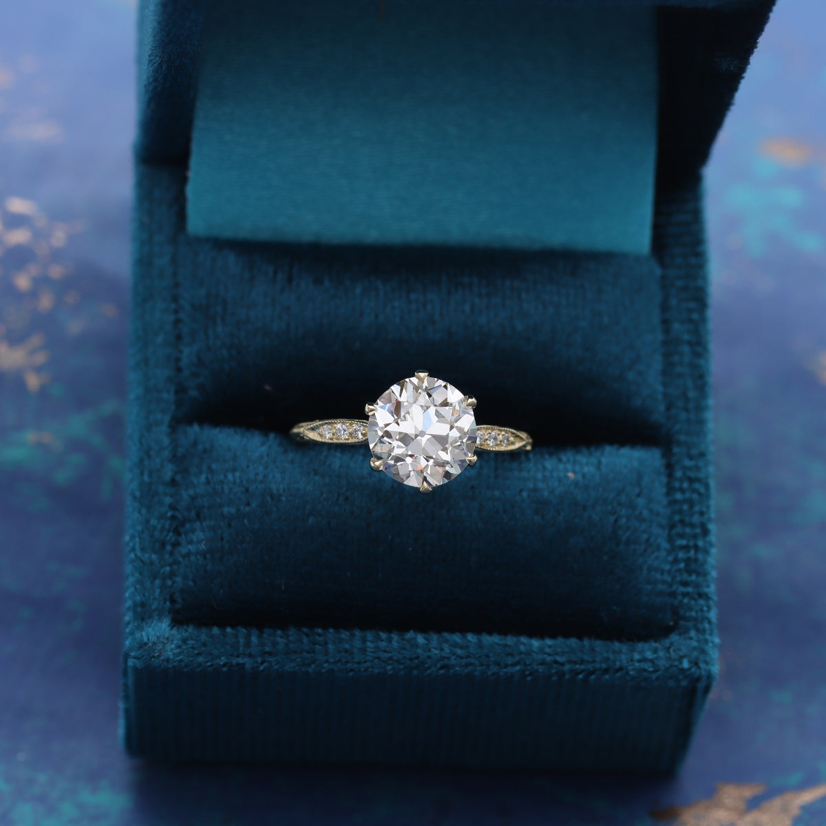 Edwardian Revival Engagement Ring #3604HE-5