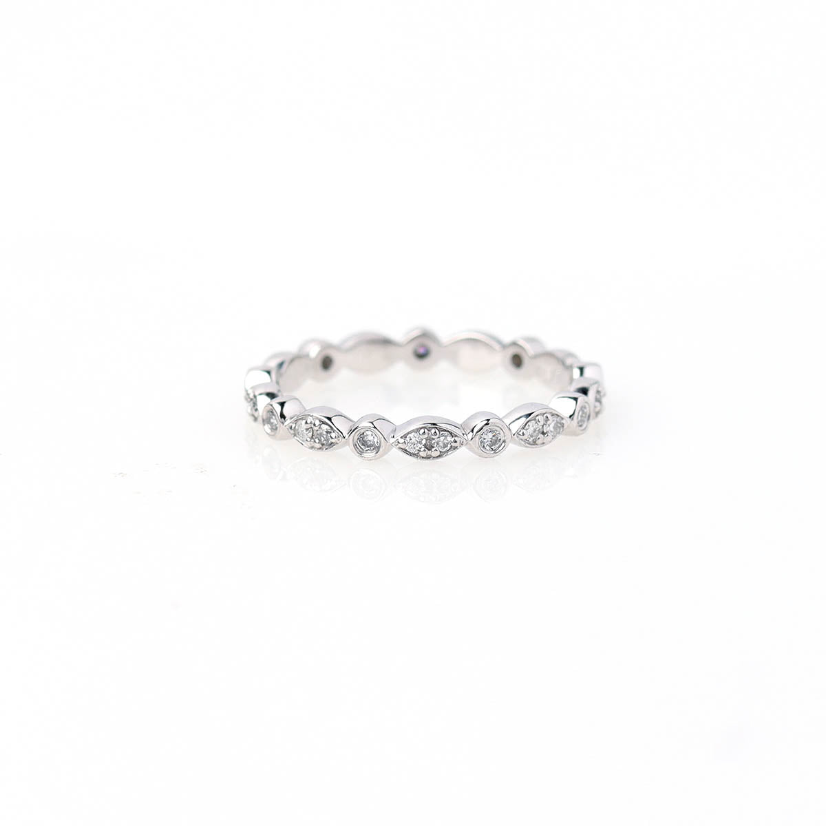 The Christina Platinum and Diamond Wedding Band #L3510WBPT-1