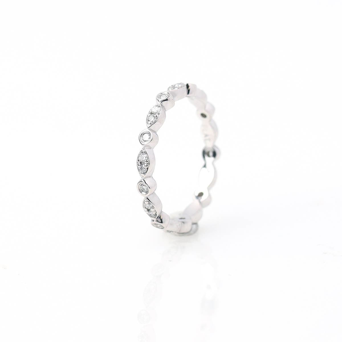 The Christina Platinum and Diamond Wedding Band #L3510WBPT-1