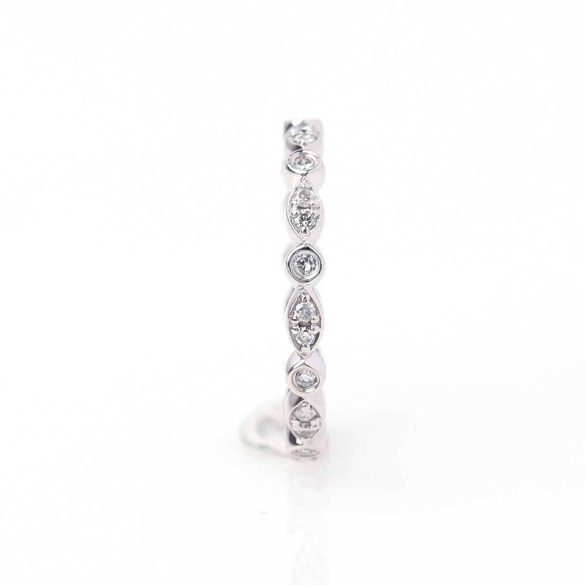 The Christina Platinum and Diamond Wedding Band #L3510WBPT-1