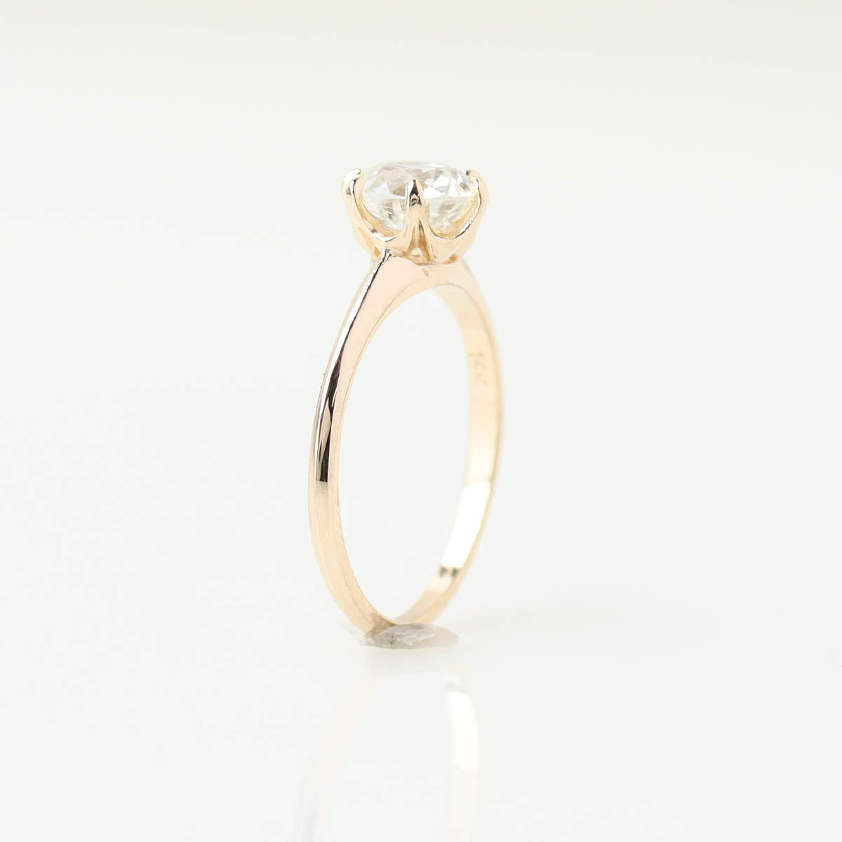 14k Yellow Gold Edwardian ReproductionEngagement Ring #3233A14Y-2