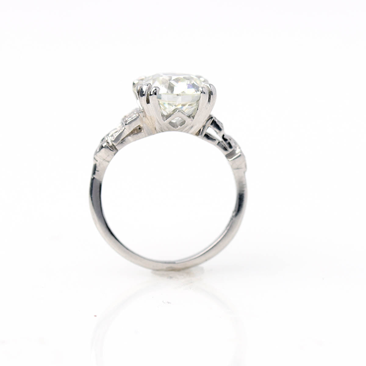 Art Deco Old European Cut Diamond Engagement Ring #VR260411
