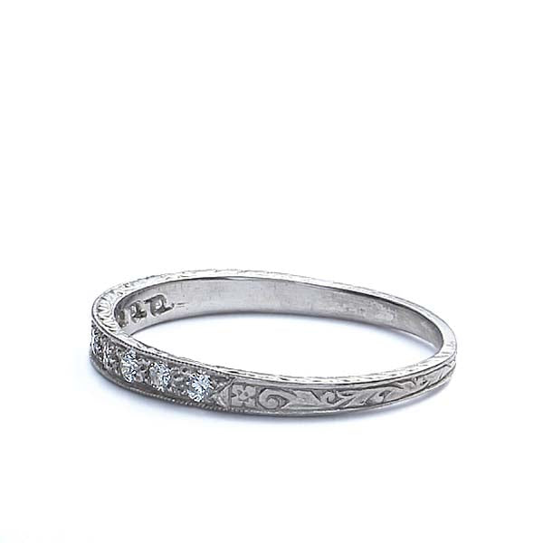 Diamond Replica Art Deco Wedding Band #L1000