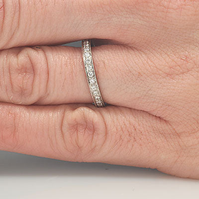 Platinum Diamond Eternity band #L1036E PLAT-2