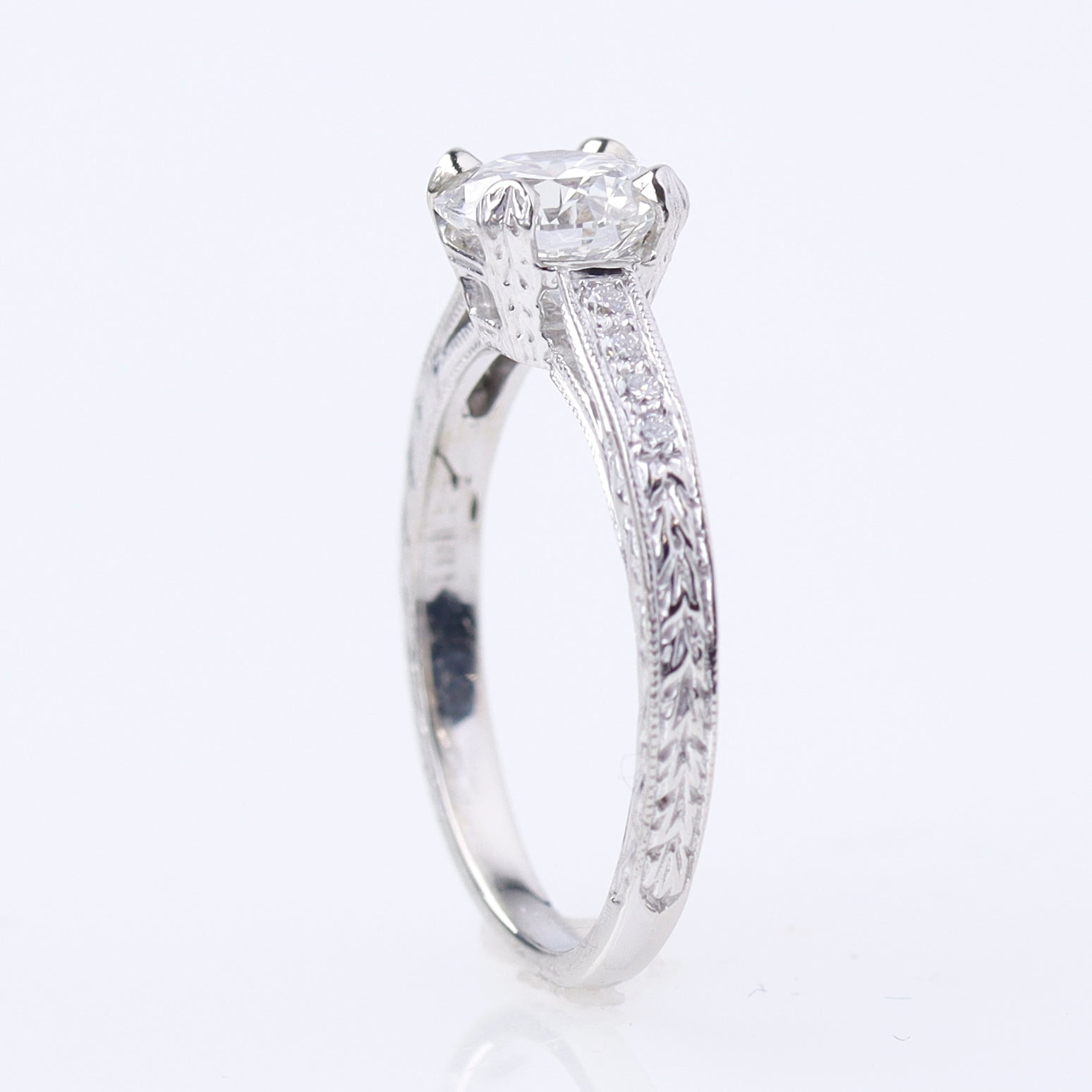 Replica Art Deco Engagement Ring #1080-2
