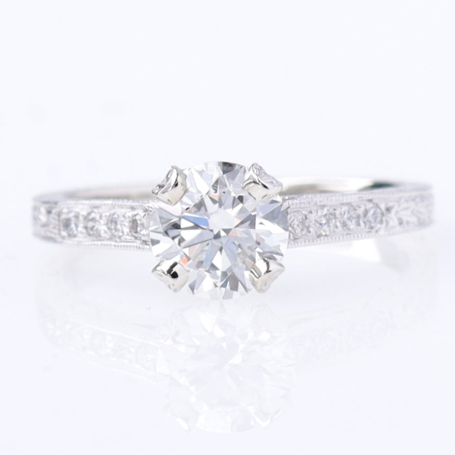 Replica Art Deco Engagement Ring #1080-2