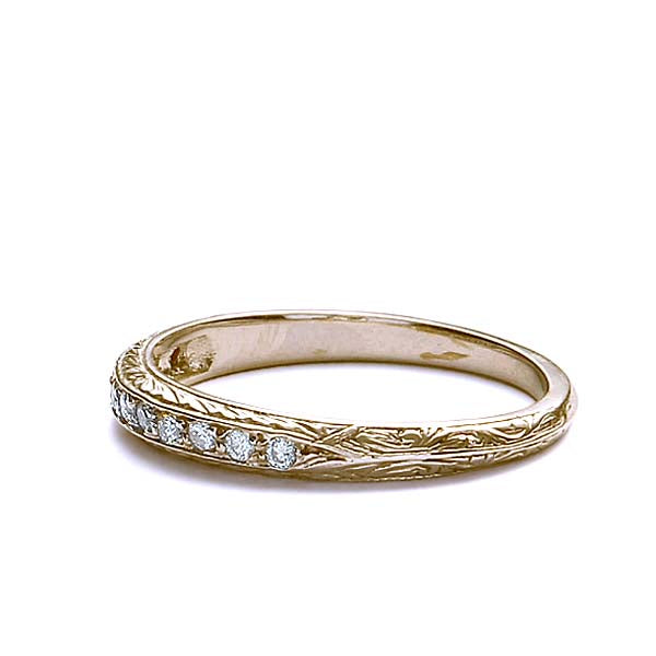 Replica Art Deco Diamond Wedding Band #L2242WB