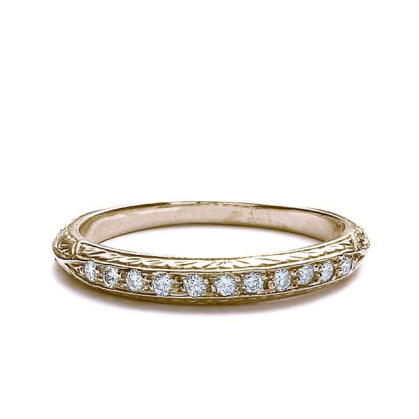 Replica Art Deco Diamond Wedding Band #L2242WB