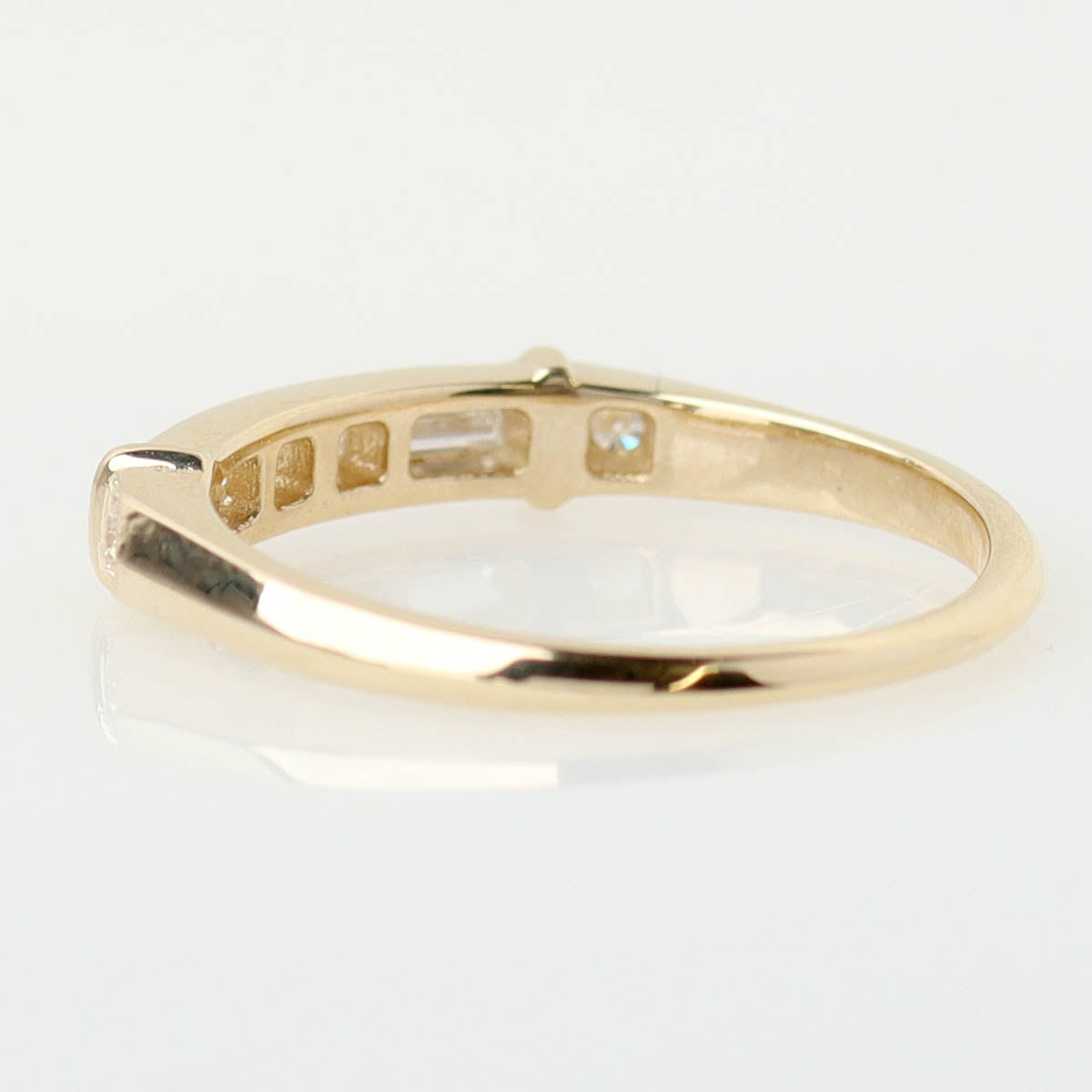 Replica 14k Yellow Gold & Diamond Art Déco Wedding Band #L2615WB14Y