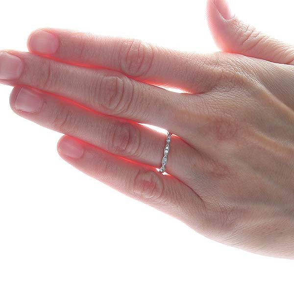 Replica Art Deco Diamond Wedding Band #L3197PWB