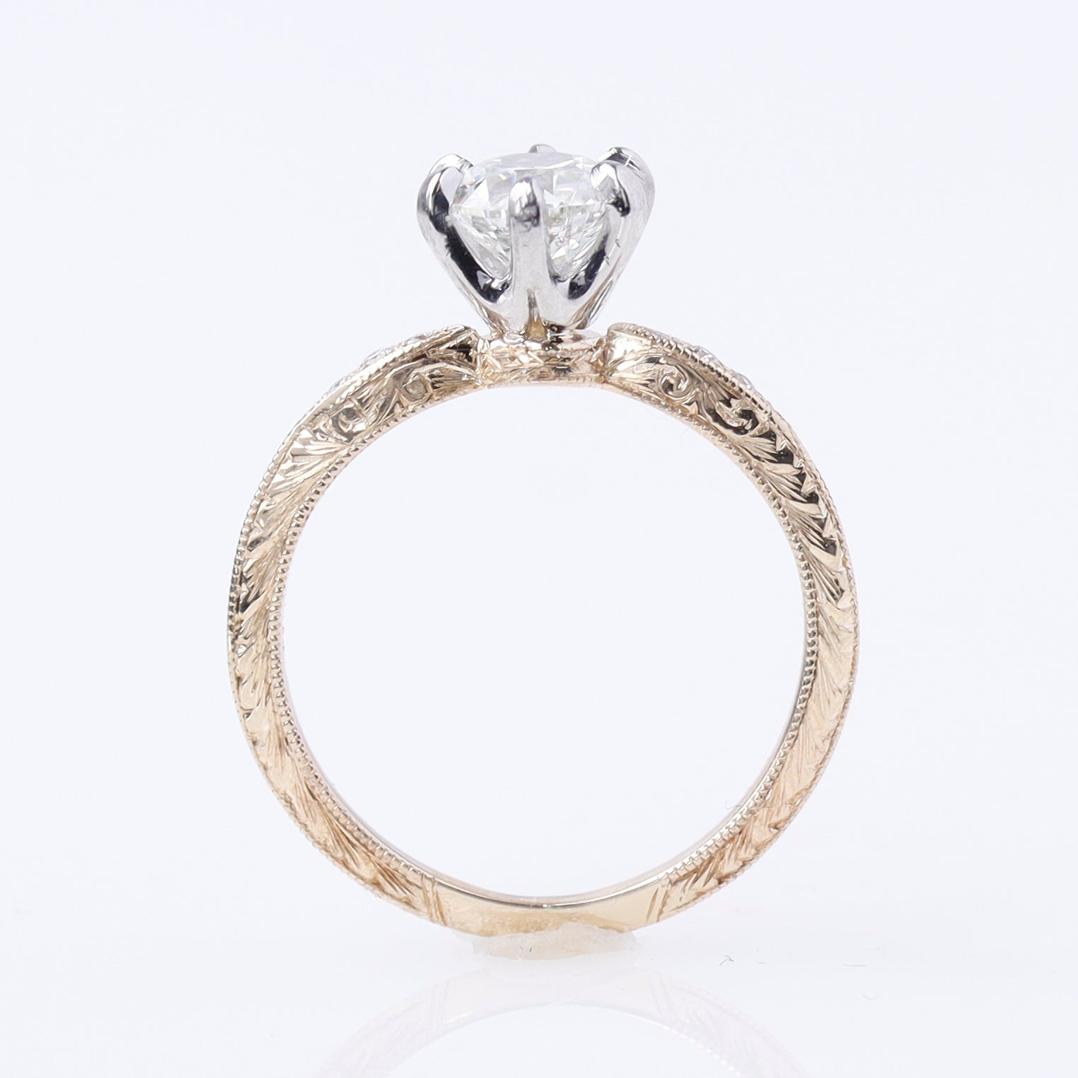 Edwardian Revival Engagement Ring #3604HE-12