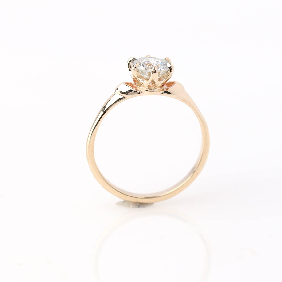 14k yellow gold Replica Edwardian Engagement Ring #L3752Y14-1