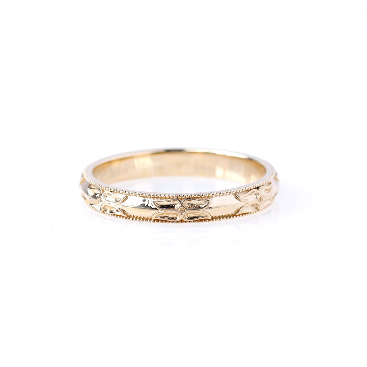 The Chloe Replica Art Deco Wedding Band #L3784