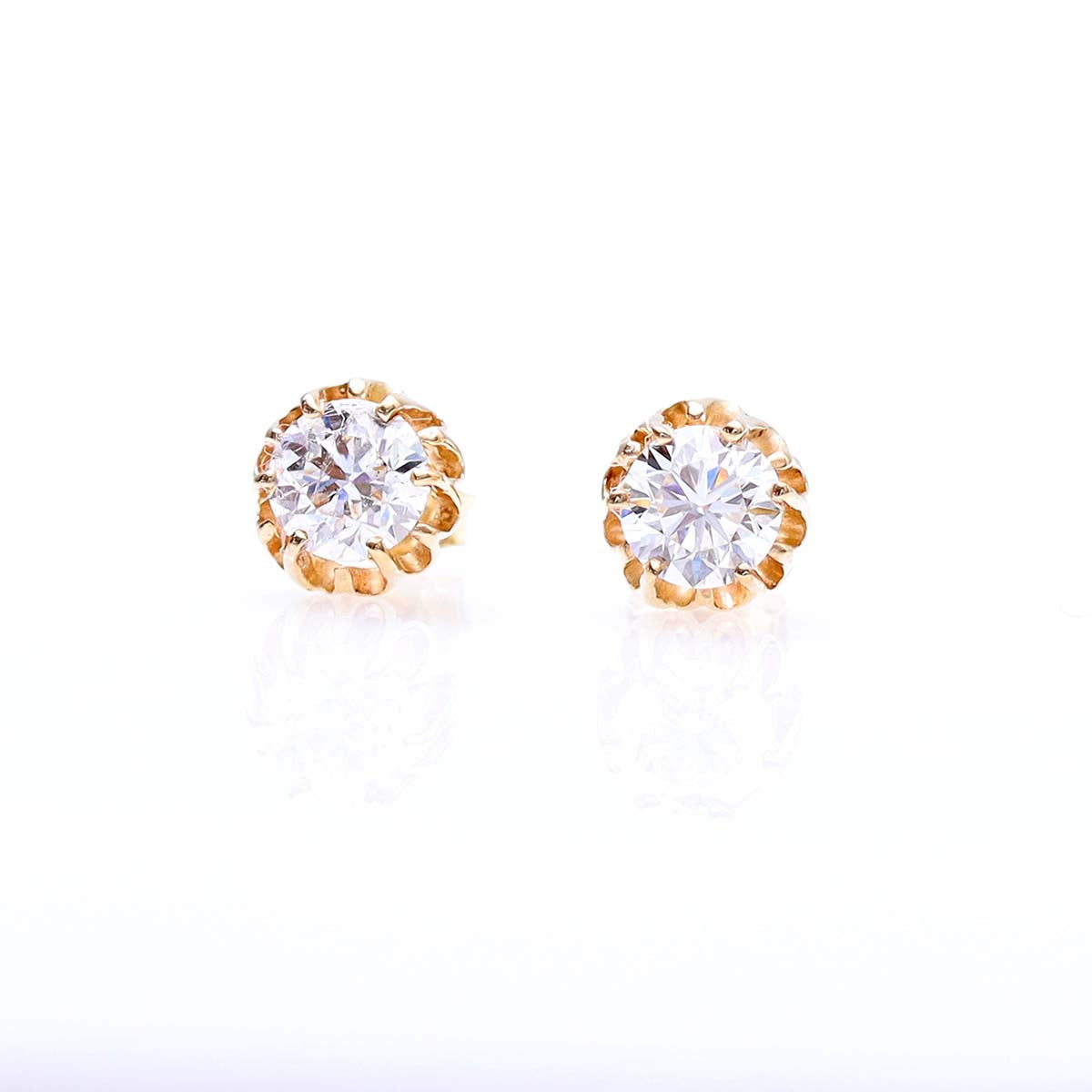 Victorian Replica Diamond Drop Earrings #LE3654-1