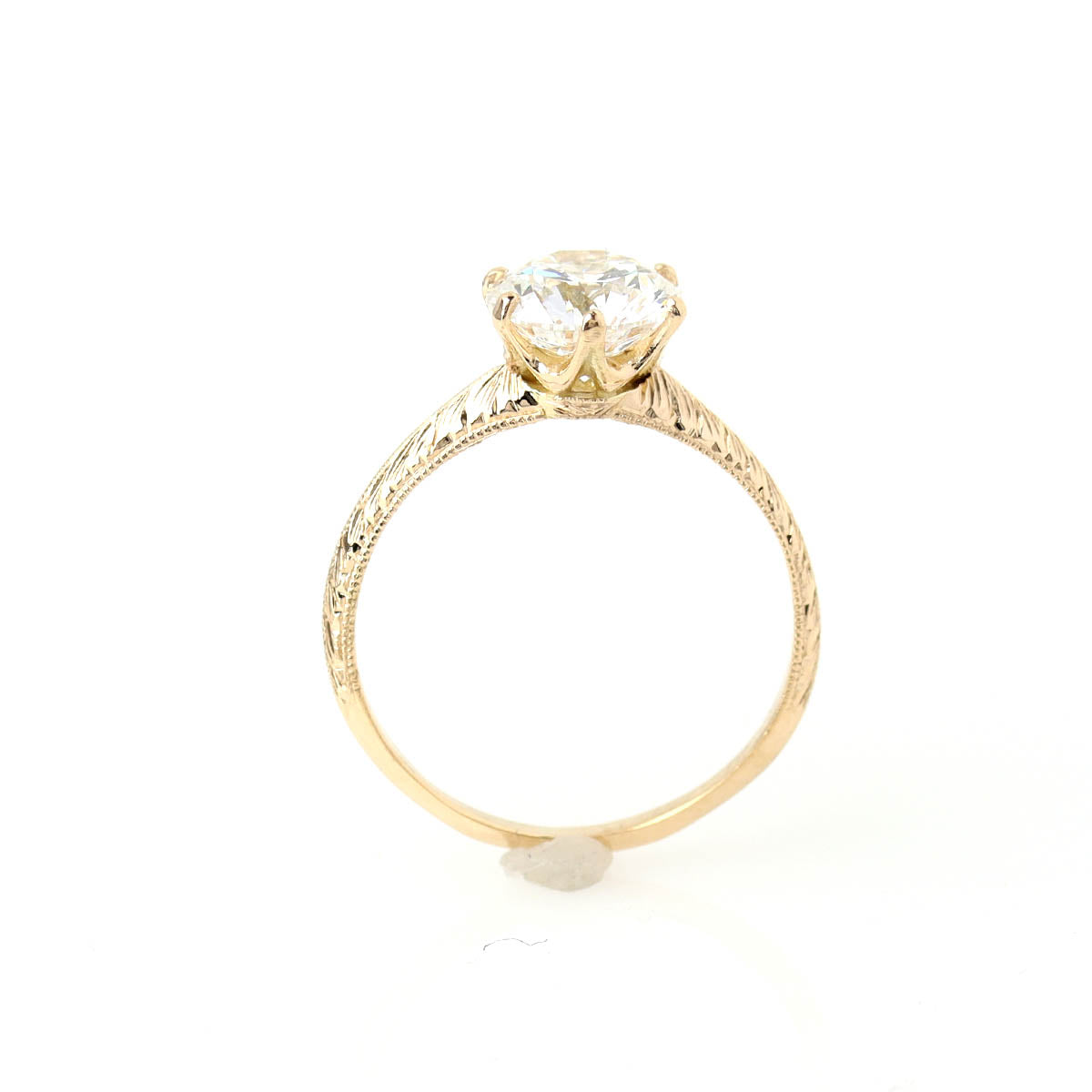 14k Yellow Gold Edwardian ReproductionEngagement Ring #3233HE18Y-10