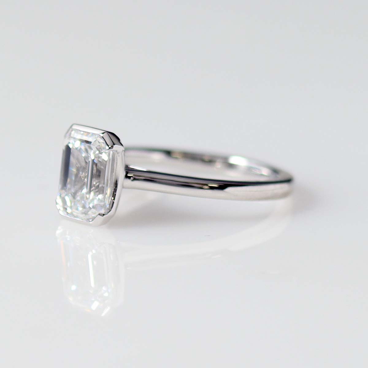 The Taylor Half Bezel Engagement Ring #3701-1
