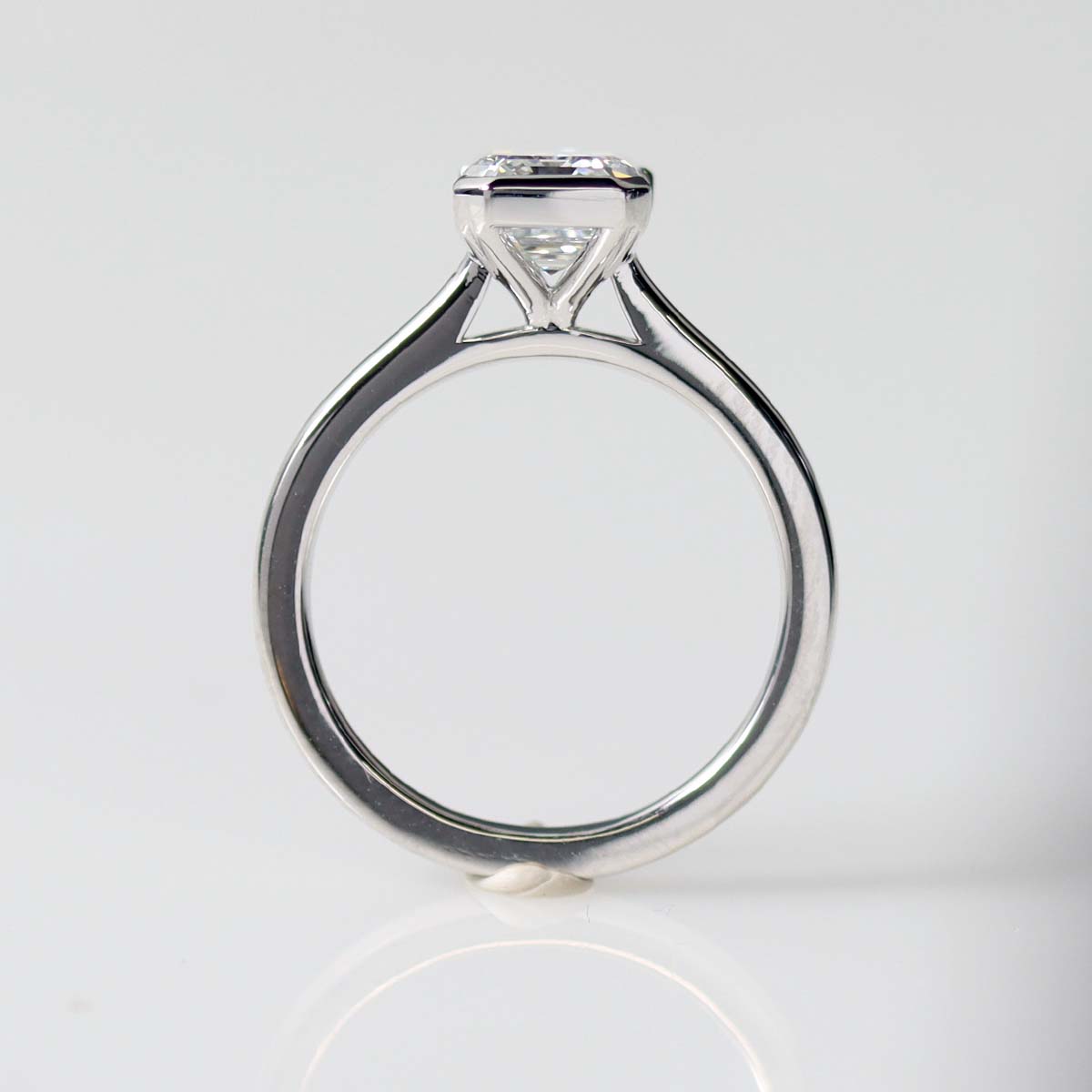 The Taylor Half Bezel Engagement Ring #3701-1