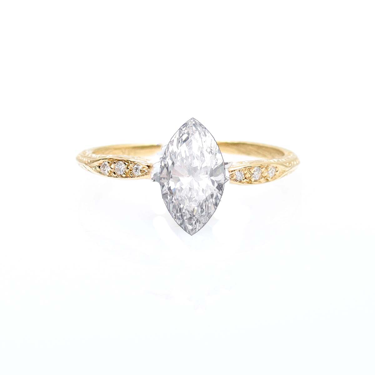 Edwardian Revival Engagement Ring #L3604HE