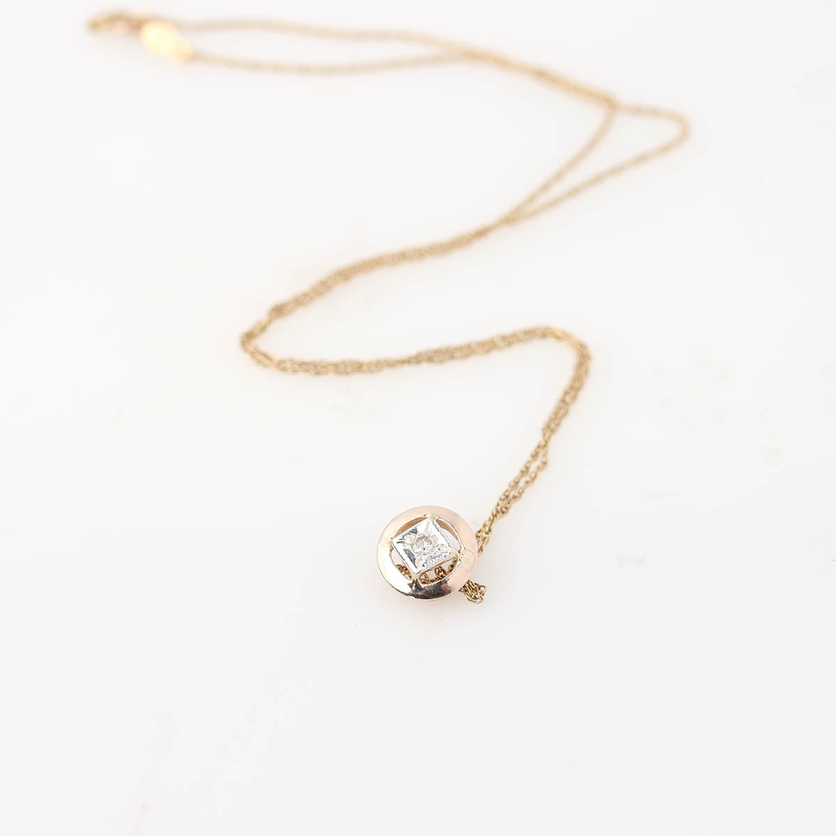 Vintage Gold and Diamond Pendant #VP260709