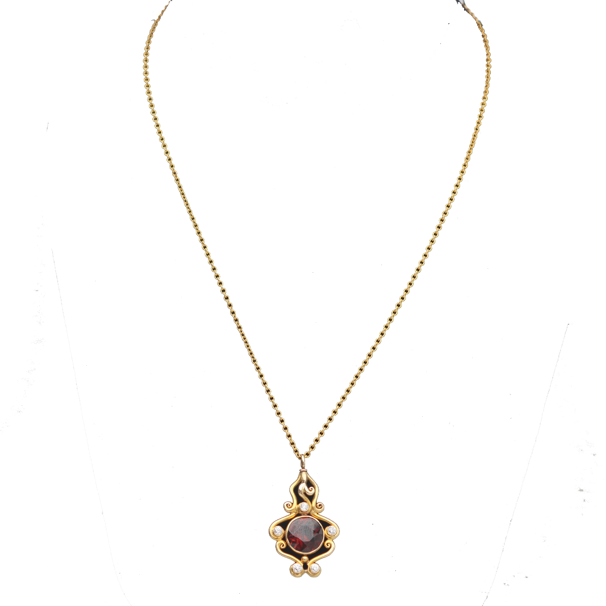 Stunning Art Nouveau Garnet Necklace #VP508-21