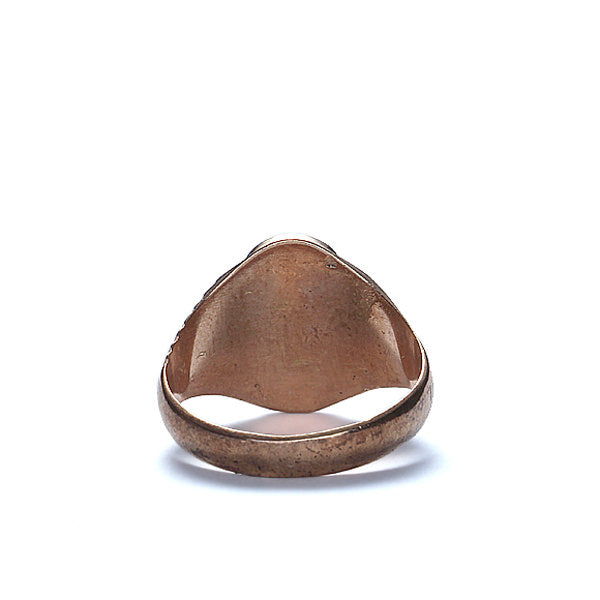 Early 20th Century 10K Rose Gold Signet Ring. #VR0925-05
