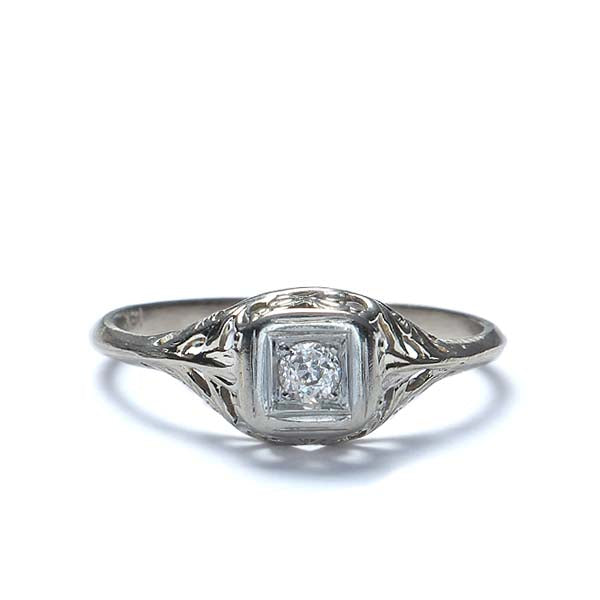 Circa 1920s Art Deco Engagement Ring #VR150421-02 - Leigh Jay & Co