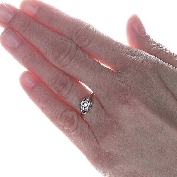 Circa 1920s Art Deco Engagement Ring #VR150421-02 - Leigh Jay & Co