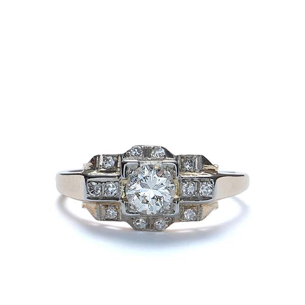 Circa 1940s Diamond Engagement Ring #VR151031-04