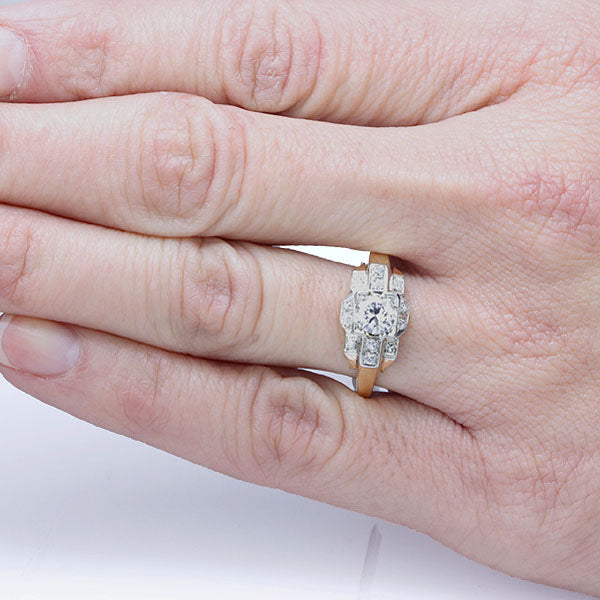 Circa 1940s Diamond Engagement Ring #VR151031-04