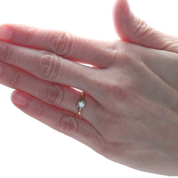 Circa 1940s Diamond Engagement Ring. #VR160421-02
