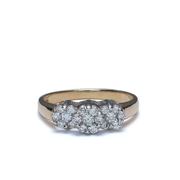 Contemporary Cluster Top Diamond Ring #VR160504-06 - Leigh Jay & Co