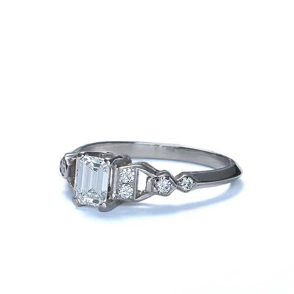 Midcentury Diamond Engagement Ring. #VR160505-11 - Leigh Jay & Co