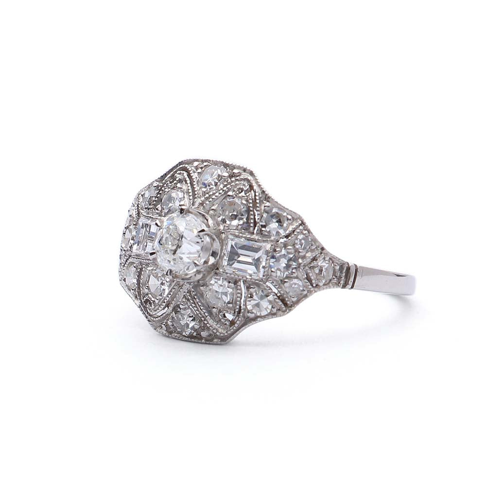Early Art Deco Diamond Ring #VR160505-15 - Leigh Jay & Co