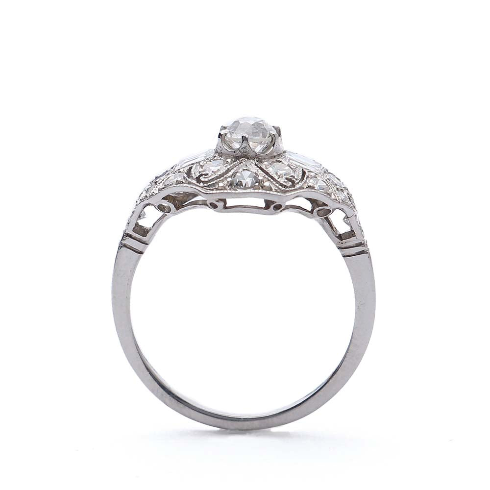 Early Art Deco Diamond Ring #VR160505-15 - Leigh Jay & Co