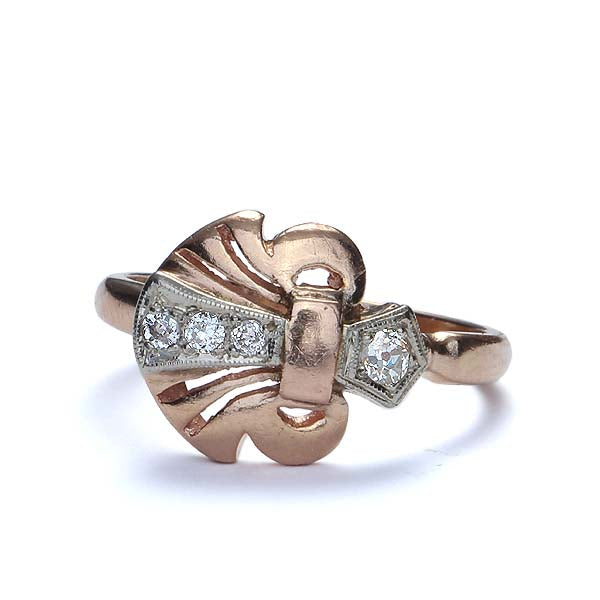 Retro Moderne Fleur-De-Lis Ring #VR160719-05