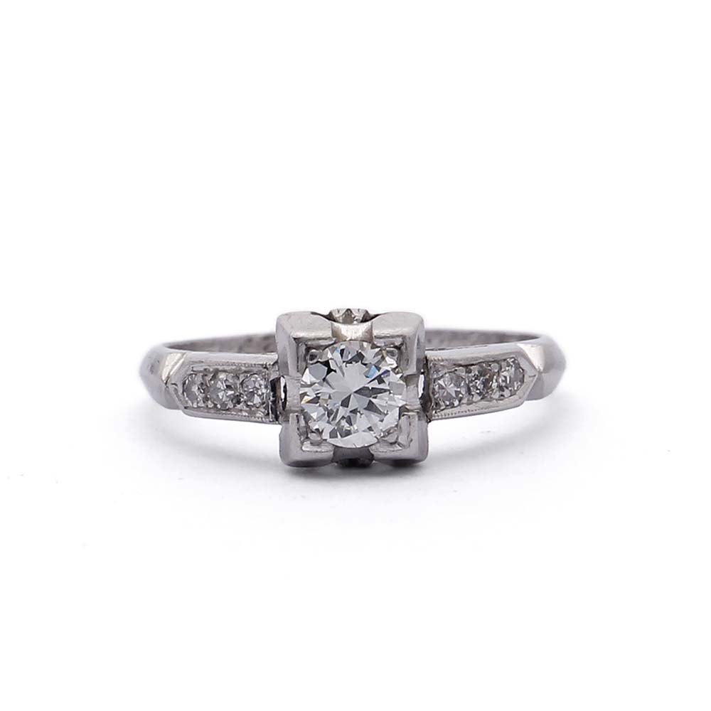Art Déco 1930s Engagement Ring #VR180730-3