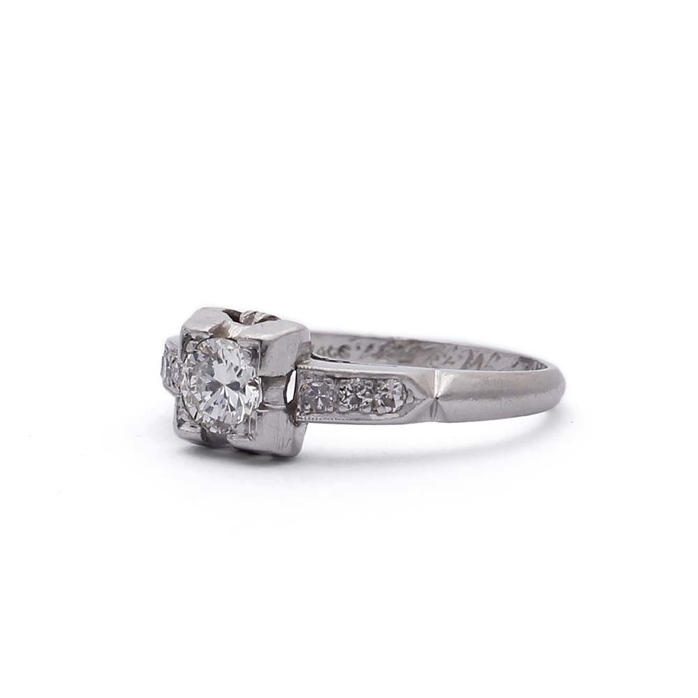 Art Déco 1930s Engagement Ring #VR180730-3