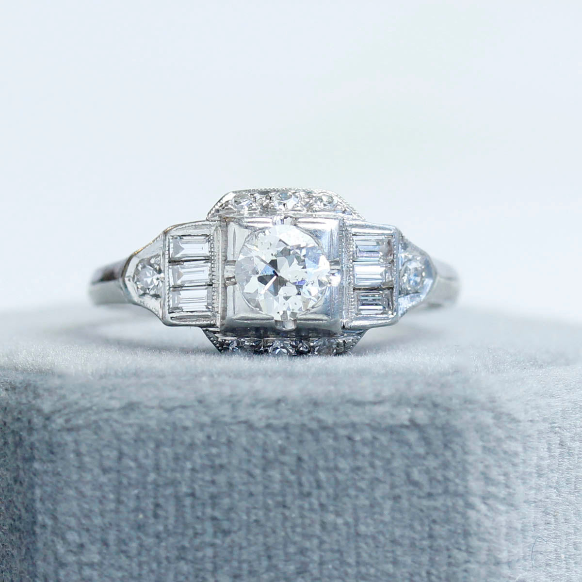 Art Deco 1930s Engagement Ring #VR180807-4 - Leigh Jay & Co