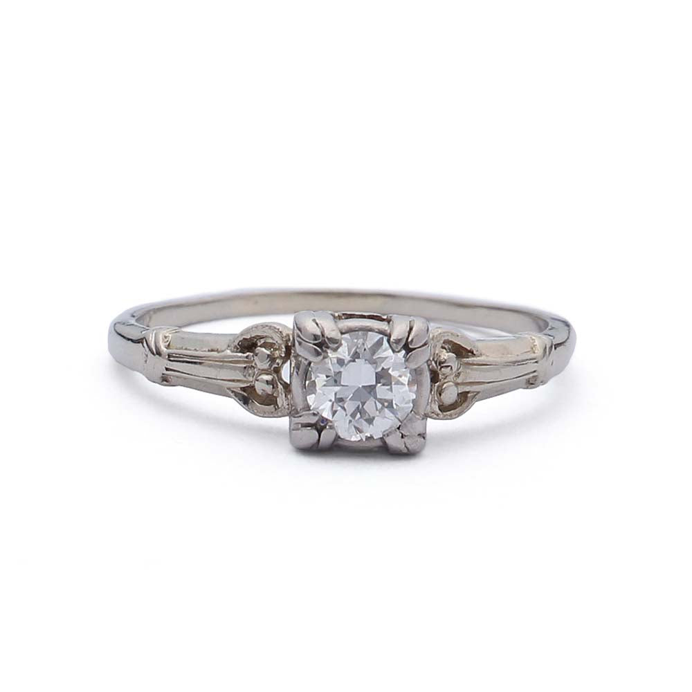 Circa 1940s Engagement Ring #VR181024-1 - Leigh Jay & Co