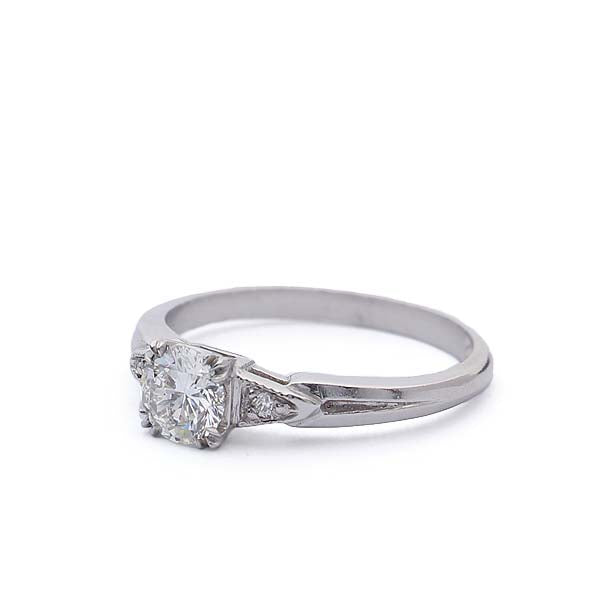 Midcentury Platinum Engagement Ring #VR181105-1