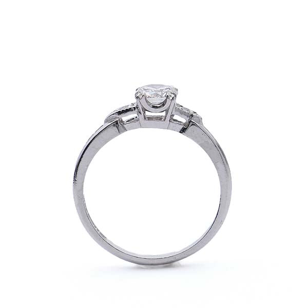 Midcentury Platinum Engagement Ring #VR181105-1